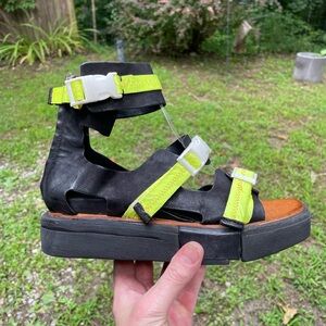 A.S.98 Platform Gladiator Strappy Sandals Size 37